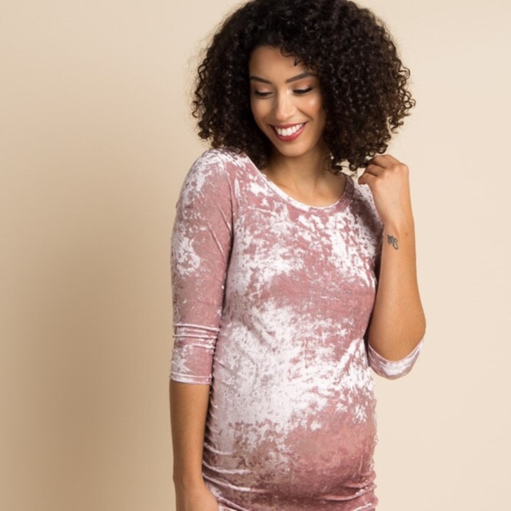 Pink Blush maternity dress